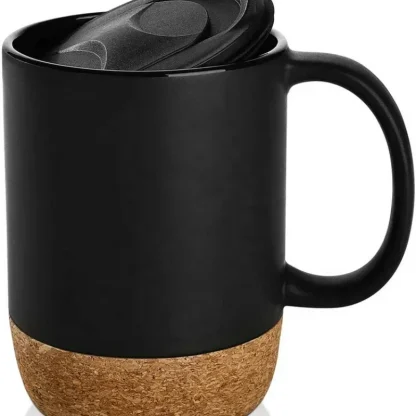 Matte Color Mugs with Lid and Handle - Image 2