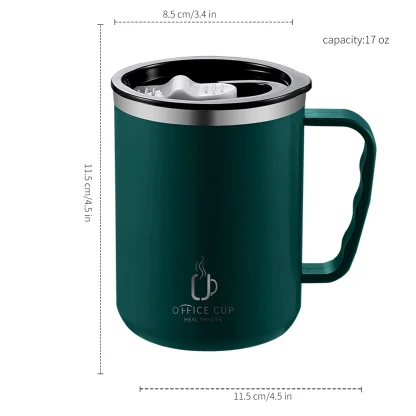 Double-Layer Portable Lidded Mugs - Image 5