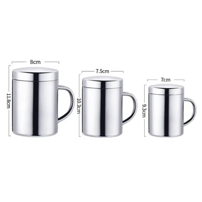 Double Wall Portable Cups with Lid - Image 6