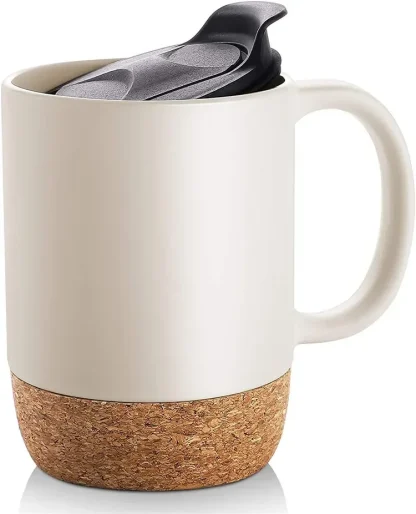 Matte Color Mugs with Lid and Handle - Image 7