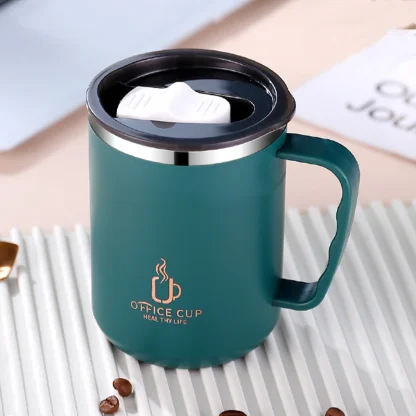 Double-Layer Portable Lidded Mugs