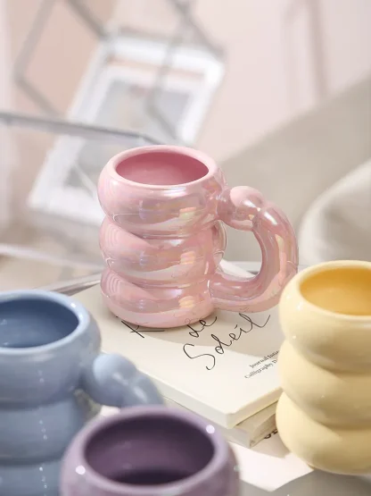 Cute Glossy Bubble Shaped Mugs - Image 13