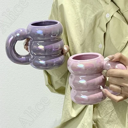 Cute Glossy Bubble Shaped Mugs