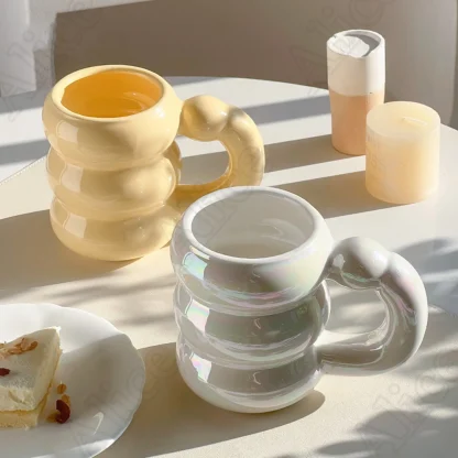 Cute Glossy Bubble Shaped Mugs - Image 3