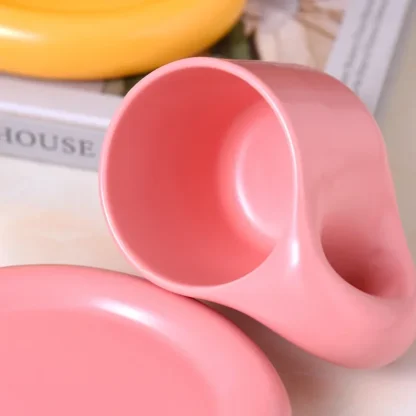 Thick Handle Cup with Solid Color Design - Image 7