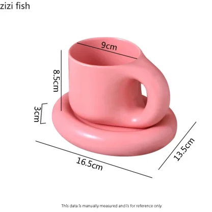 Thick Handle Cup with Solid Color Design - Image 5